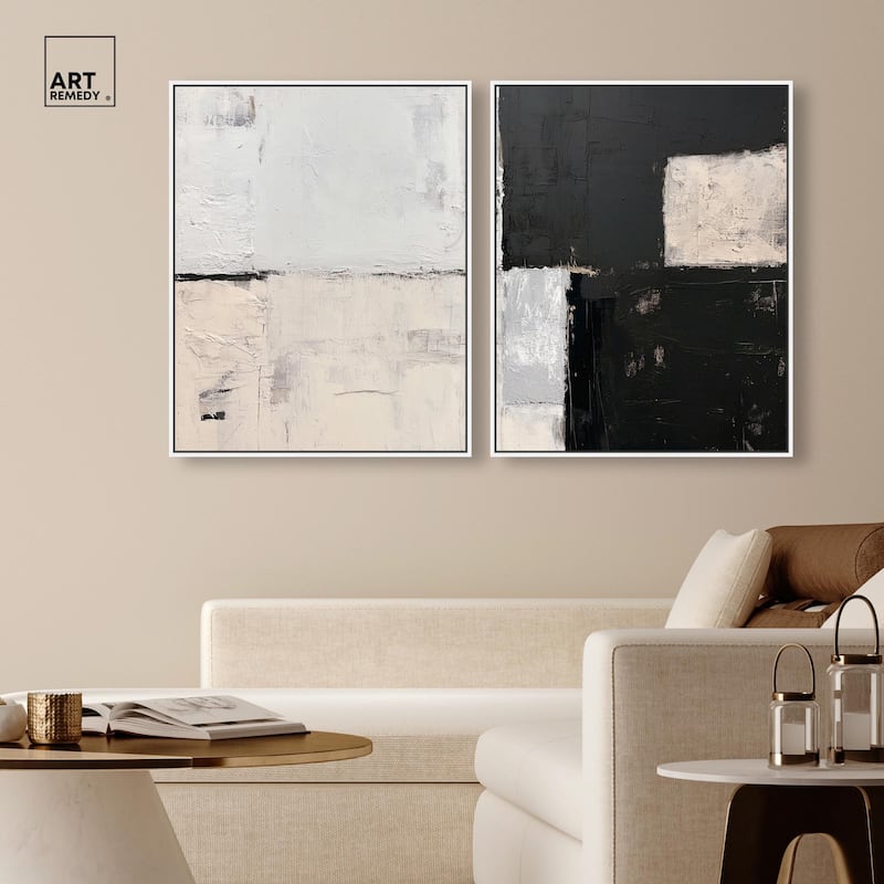 Shattered Symmetry I Canvas Set of 2 by Art Remedy