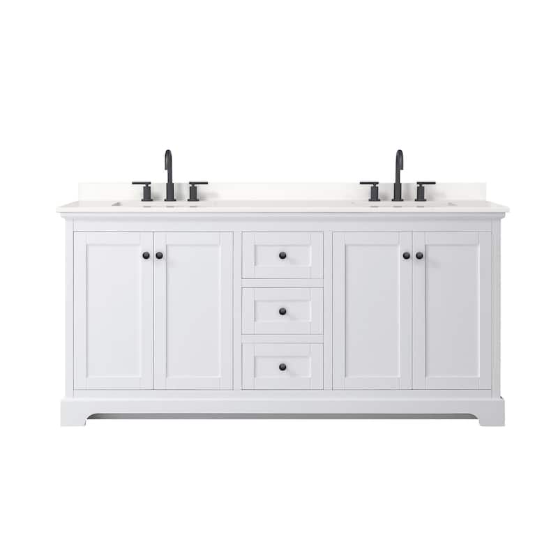 Wyndham Collection WCV232372D-QTZ-US3MXX Avery 72" Free Standing