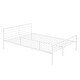 preview thumbnail 34 of 35, Twin Size Loft Bed & Full Size Platform Bed Set, Metal Bunk Bed Frame with Built-in Curved MDF Desk, Ladder and Safety Guardrail