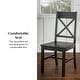 preview thumbnail 11 of 16, Walker Edison Antique X-Back Dining Side Chairs (Set of 2)