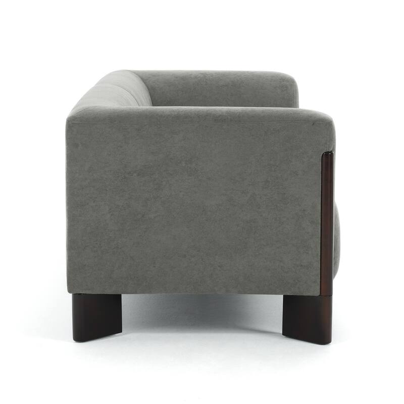 Modern Oversized Sofa Loveseat with Wood Legs