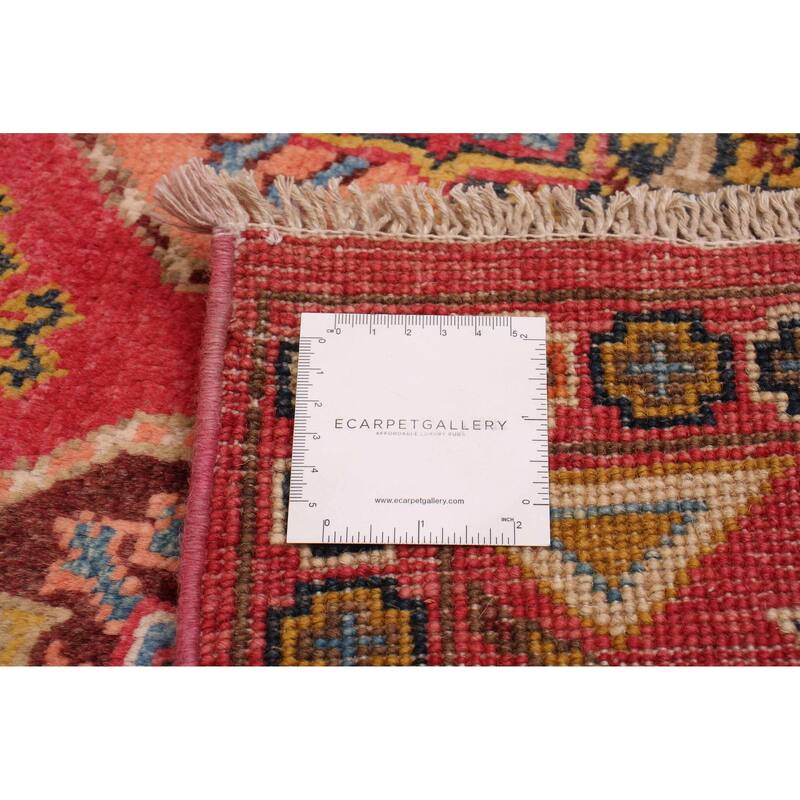 ECARPETGALLERY Hand-knotted Uzbek Ghazni Pink Wool Rug - 4'10 x 6'7