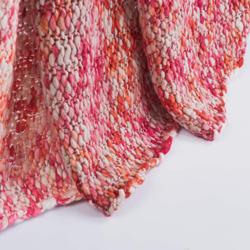 Cottage Home Maddison Wool Acrylic Blend Throw Blanket