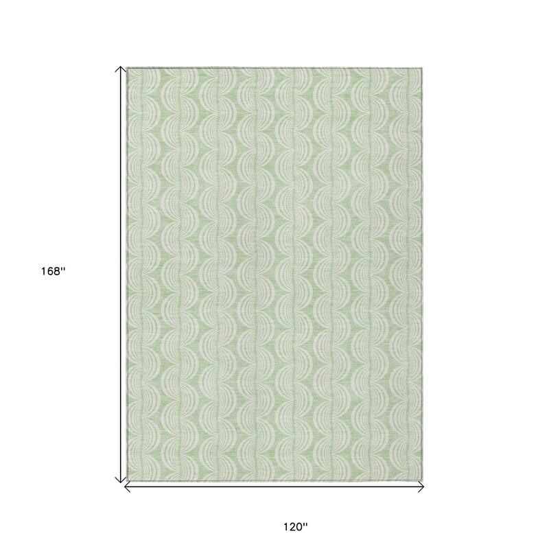 HomeRoots Ogee Transitional Rectangle Outdoor Rug