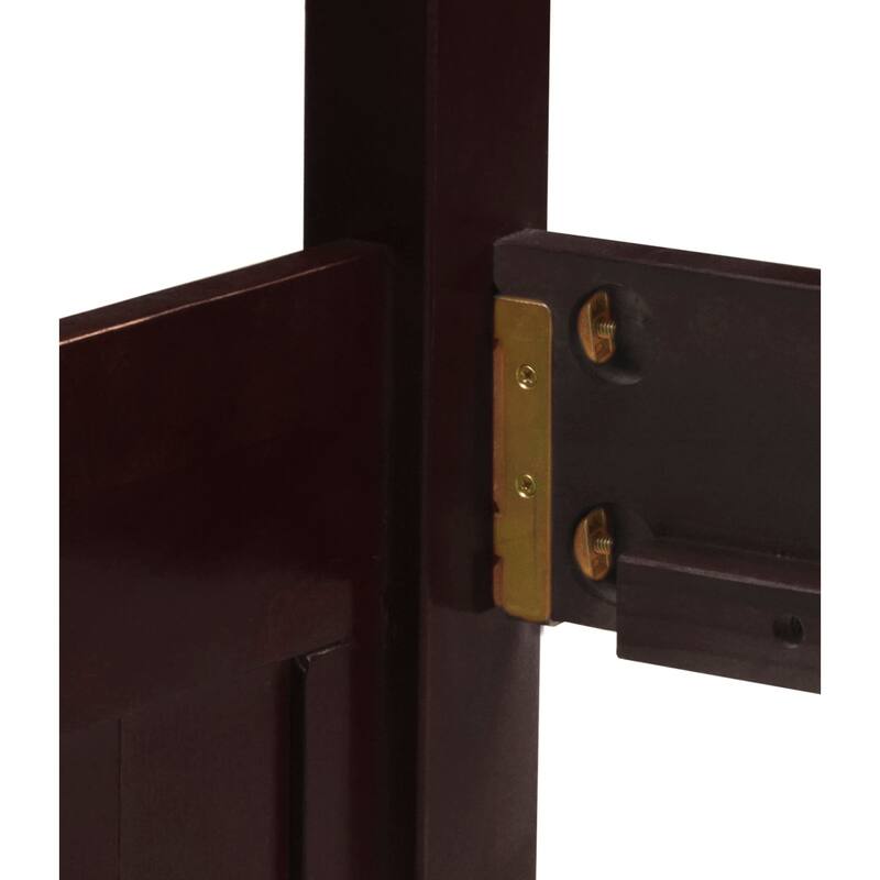 Full Size Bookcase Bed with Trundle - 3 Drawers, Dark Espresso Finish - Space Saving Bed Frame