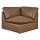 preview thumbnail 8 of 10, Signature Design by Ashley Emilia Brown 4-Piece Sectional - 130" W x 90" D x 36" H