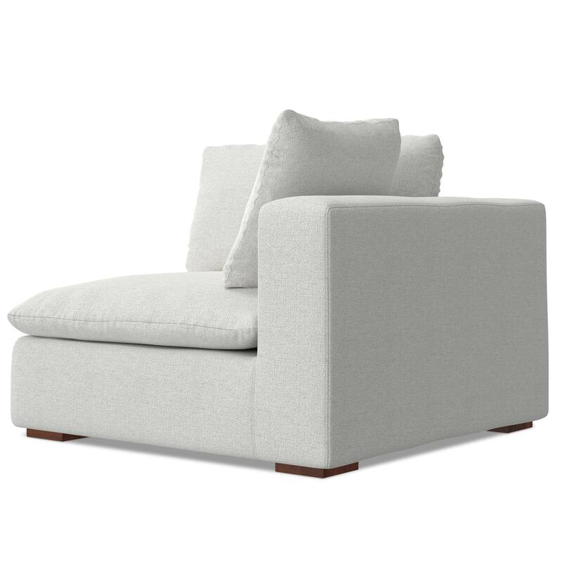 WyndenHall Marlee Right-Arm Sofa Module in Velvety Chenille Performance Fabric