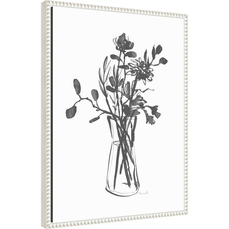 Flowers by Dan Hobday (18 x 24 in.), Framed Canvas Wall Art Print