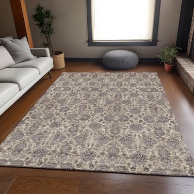 Premium Washable Super Soft Floral Borderless Mayfield Rug