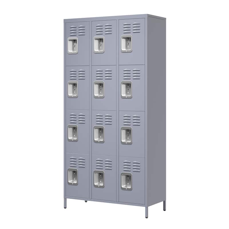 12 Door 72"H Metal Lockers With Lock