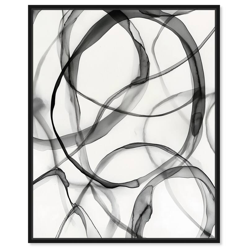 Dynamic Interplay II Canvas by Art Remedy - Black - 30" x 36"