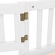 preview thumbnail 13 of 12, White Full Size Pine Wood Floor Bed with Safety Guardrails and Door for Kids