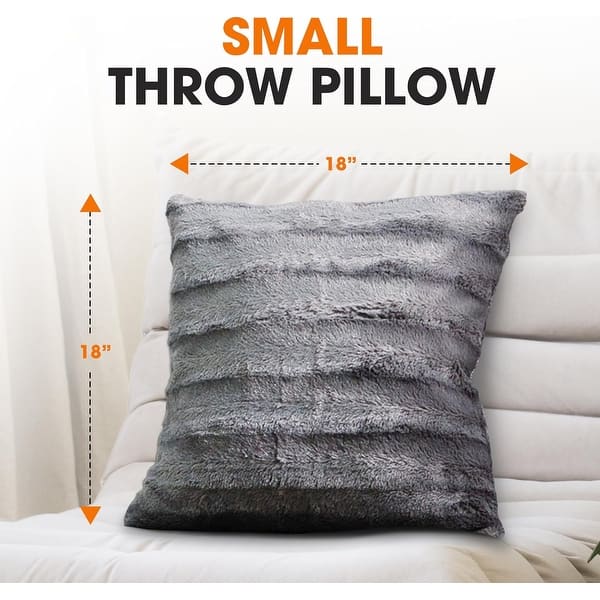 dimension image slide 15 of 59, Cheer Collection Decorative Throw Pillows for Couch & Bed (Set of 2)