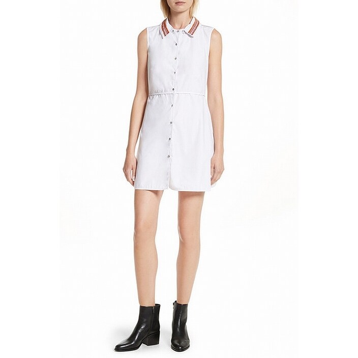 Shop Opening Ceremony New White Women S Size 6 Transformer Shirt Dress Overstock 21656909
