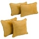preview thumbnail 16 of 19, Blazing Needles Delaney Microsuede Throw Pillow Set (Set of 4)