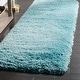 preview thumbnail 26 of 68, SAFAVIEH Polar Shag Bibi Glam Solid 3-inch Extra Thick Rug 2'3" x 10' Runner - Light Turquoise