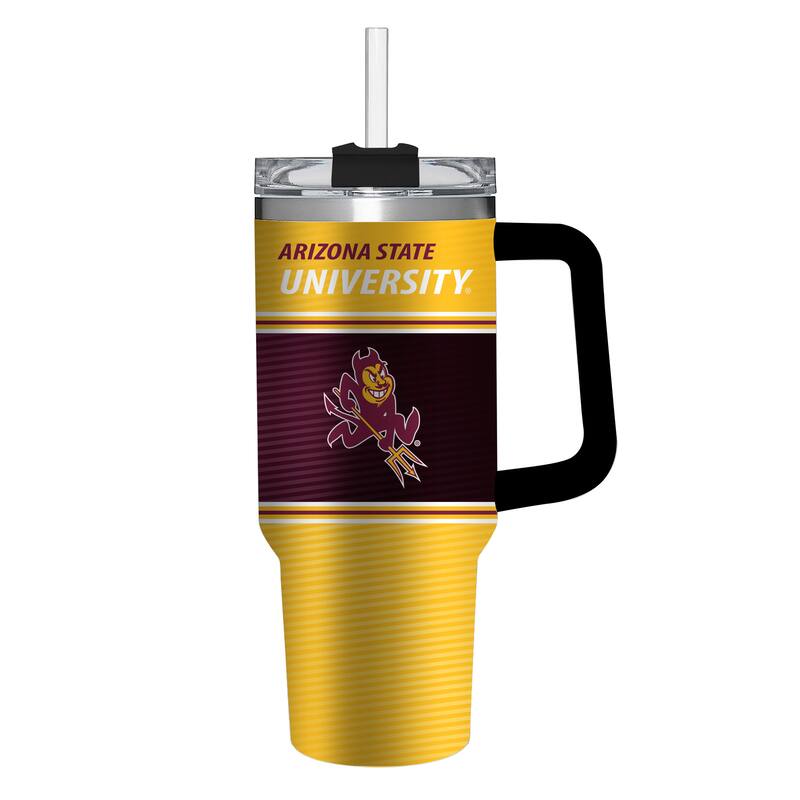 40 oz Stainless Steel Canyon Cup w/ Straw, Arizona State University