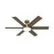 preview thumbnail 2 of 13, Hunter 52" Donatella Ceiling Fan with LED Light Kit and Handheld Remote - Transitional, Mid-Century, Modern