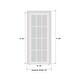 preview thumbnail 20 of 23, Interior Solid French Door / Mela 0755 Painted White / Single Regular Panel Frame Handle / Bathroom Bedroom Modern Doors