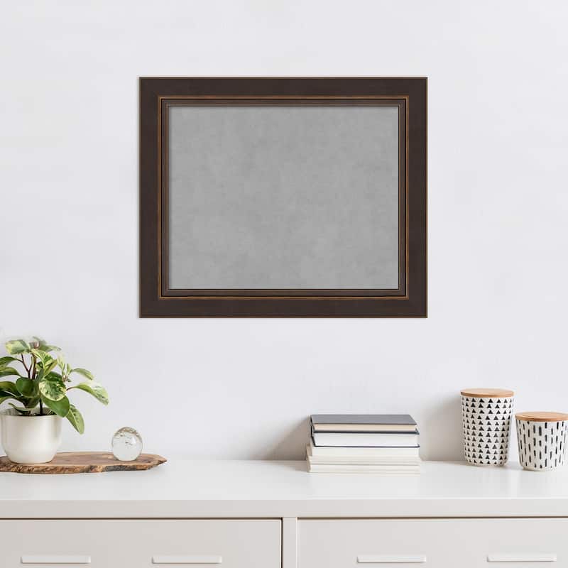 Amanti Art Lara Bronze Framed Magnetic Board - Board Size 20x16
