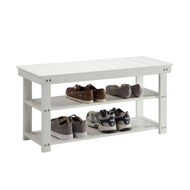 Copper Grove Cranesbill Mudroom Shoe Storage Bench