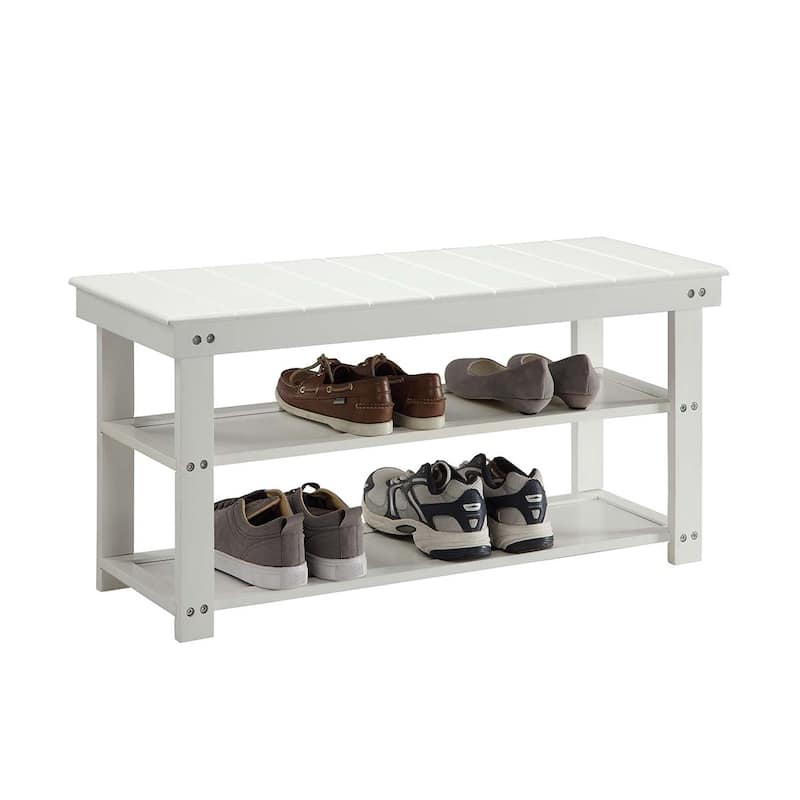 Copper Grove Cranesbill Mudroom Shoe Storage Bench