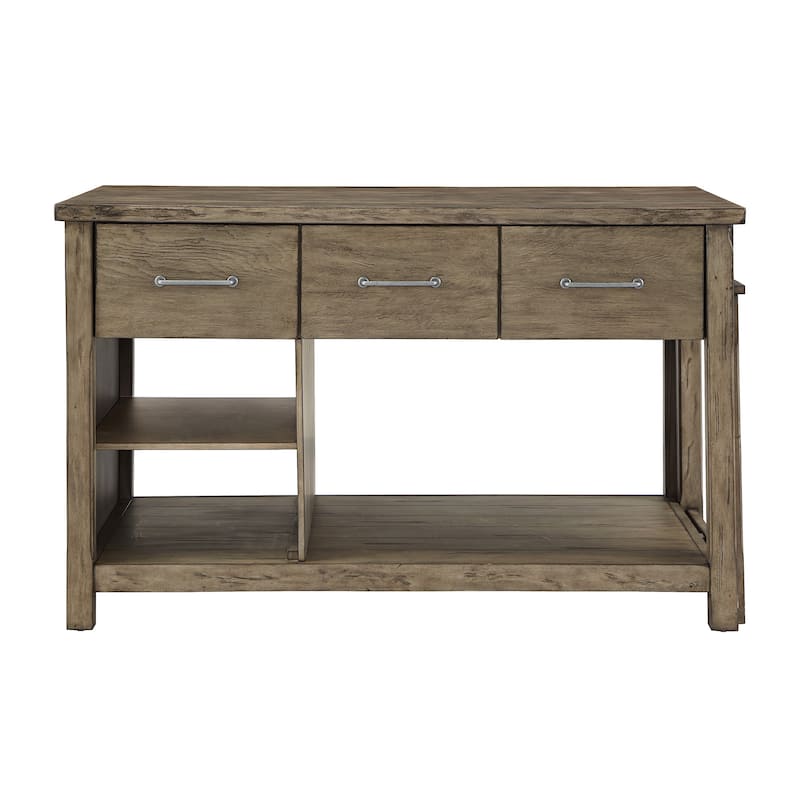 Tali Reclaimed Look Extendable Kitchen Island by iNSPIRE Q Classic