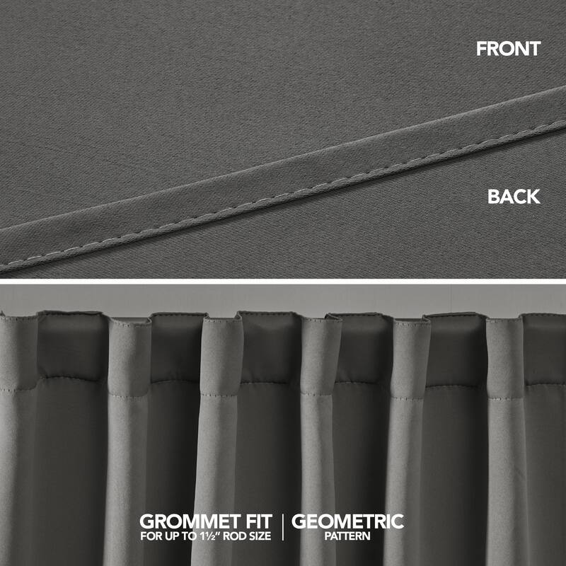 Deconovo Thermal Insulated Blackout 84-inch Curtain (2 Panel) - 52 x 84
