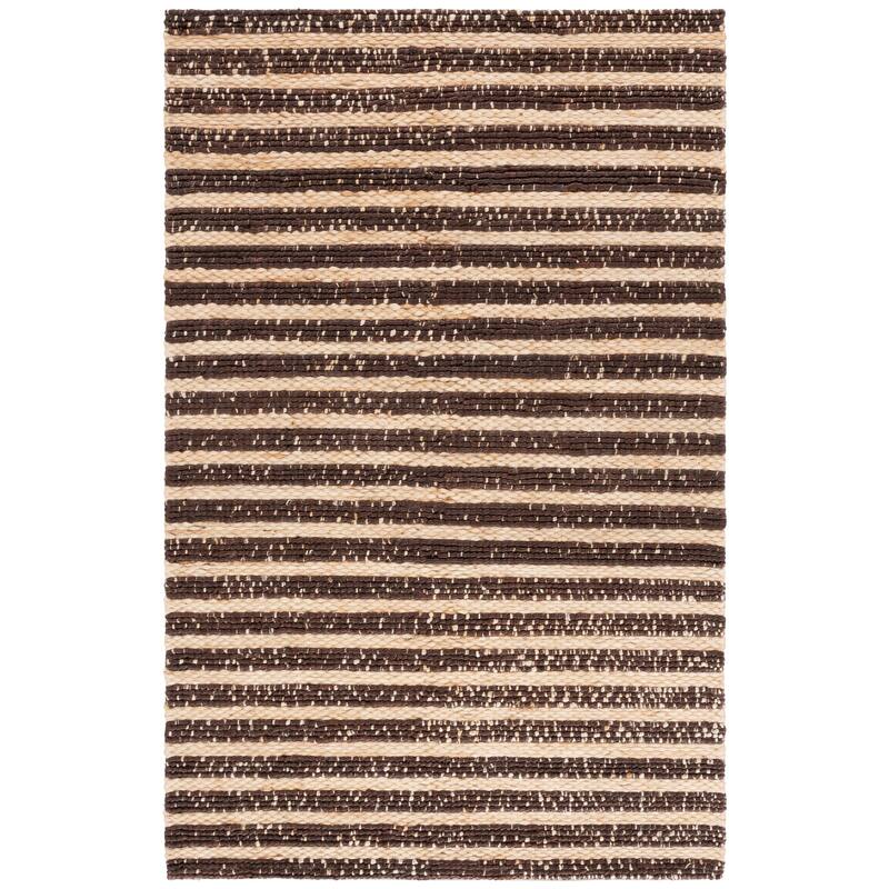 SAFAVIEH Hand-Loomed Natural Fiber Yvana Casual Jute Rug - 6' Square - Natural/Brown