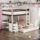 preview thumbnail 2 of 34, Full-Over-Full Bunk Bed with Twin size Trundle, Storage and Desk