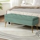 preview thumbnail 4 of 137, HULALA HOME Neptunus Modern 45.5" W Velvet Bedroom Storage Bench for End of Bed with Nailhead Trim