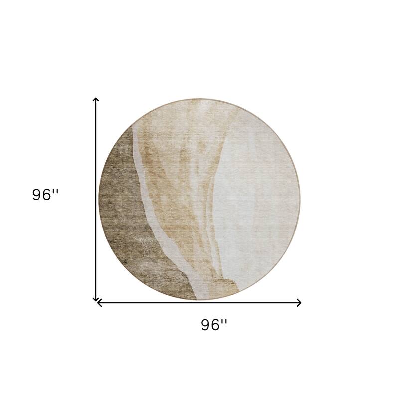 HomeRoots Abstract Transitional Rectangle Outdoor Rug