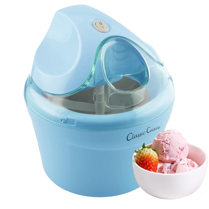 Ice Cream Maker - 1QT Ice Cream Machine by Classic Cuisine - Blue