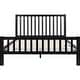 preview thumbnail 4 of 53, Hampton Wooden Platform Bed with Slatted Headboard and Footboard