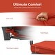 preview thumbnail 13 of 22, 2-Person Patio Glider Bench Cushioned Armrest Rocking Loveseat