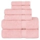preview thumbnail 9 of 35, Authentic Hotel and Spa Turkish Cotton 6-piece Towel Set Pink