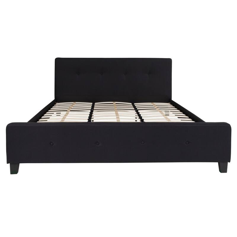 Tufted Platform Bed with 10 Inch Pocket Spring Mattress