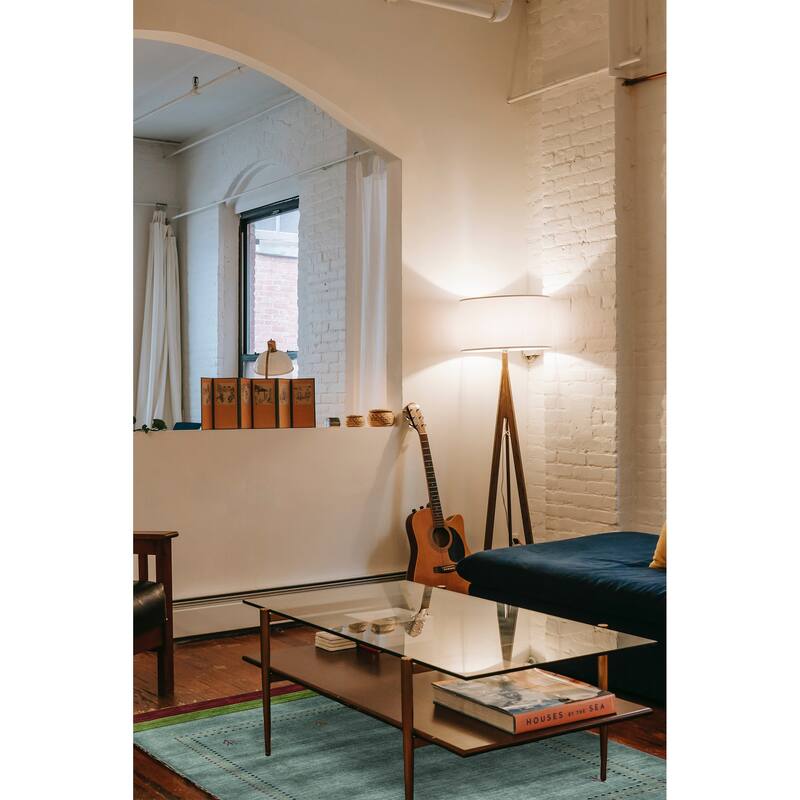 ECARPETGALLERY Hand Loomed Kashkuli Gabbeh Light Blue Wool Rug - 4'0 x 5'9