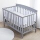 preview thumbnail 2 of 4, BreathableBaby Breathable Mesh Liner For Cribs, 4-Sides, Deluxe Sheer Quilted 5 mm