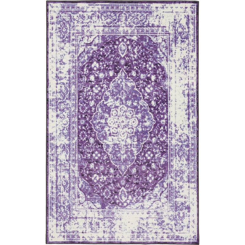 Mohawk Home Caspar Traditional Floral Medallion Area Rug