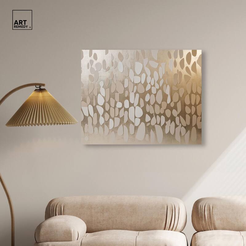 Glimmering Cascade Canvas by Art Remedy, Gallery Wrapped