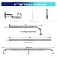 preview thumbnail 98 of 98, Energy-saving Wraparound Adjustable French Blackout Curtain Rod Set