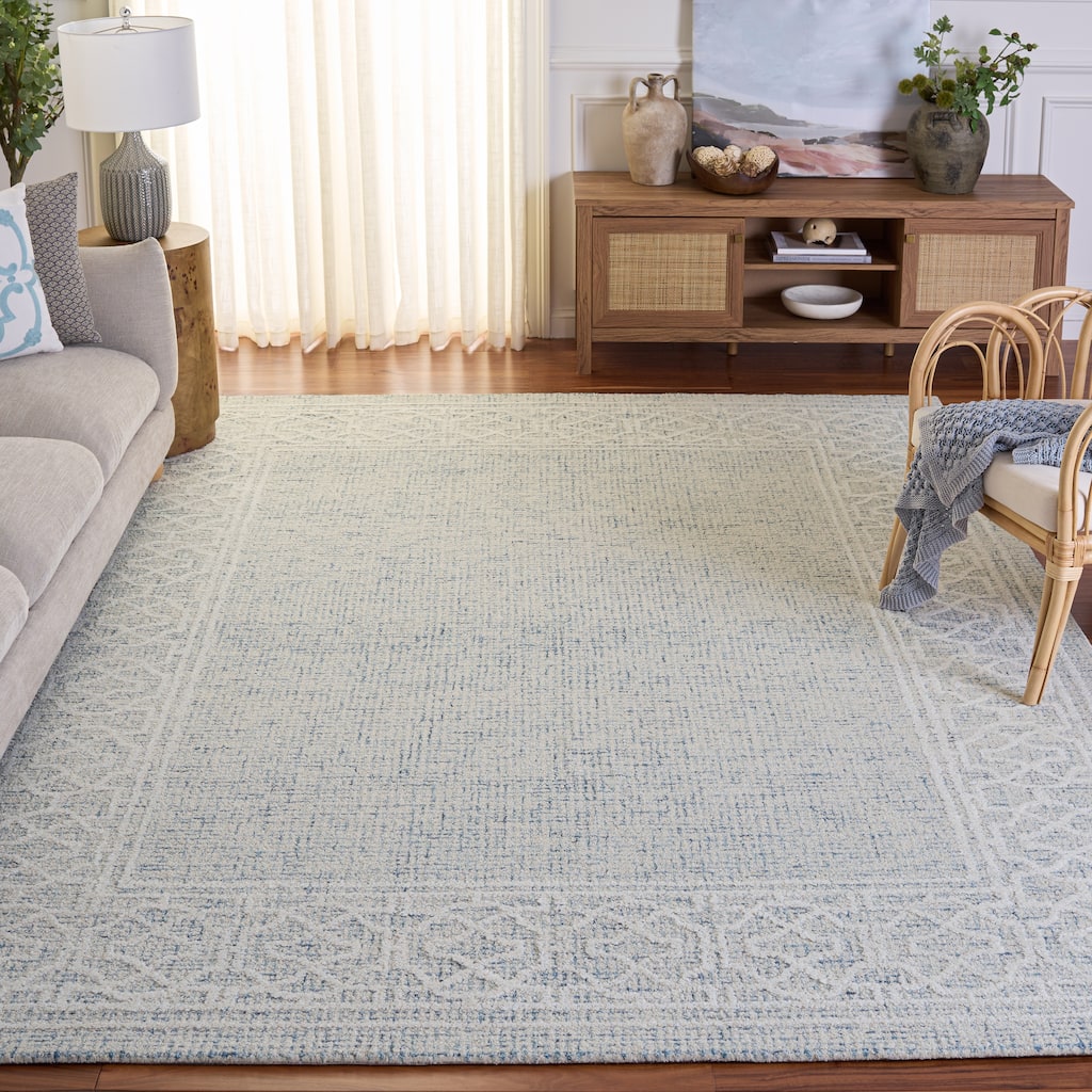 SAFAVIEH Handmade Ebony Lutien Wool Rug