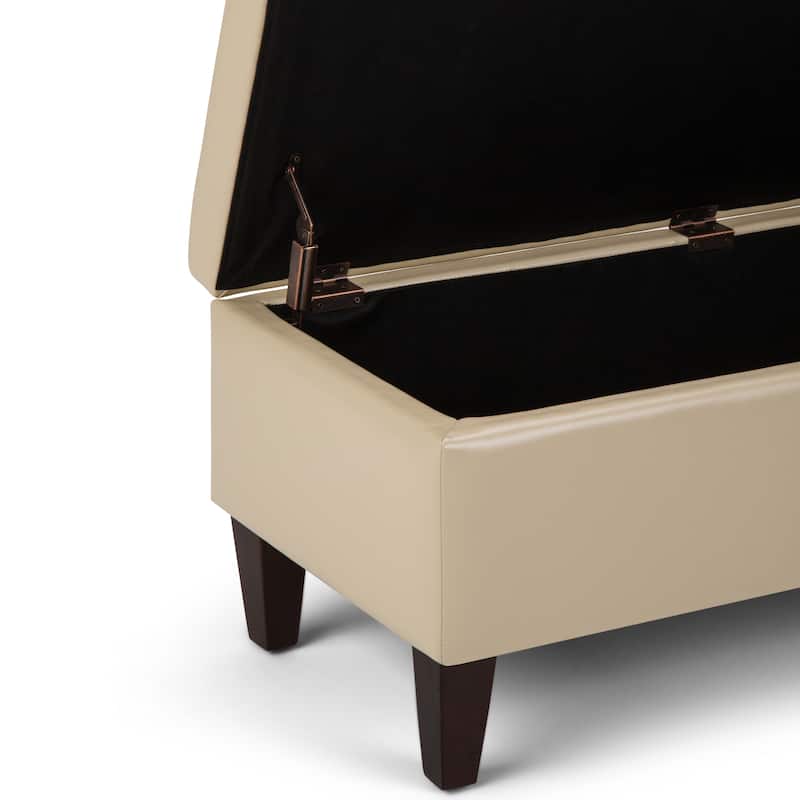 WYNDENHALL Garret 48 inch Wide Contemporary Rectangle Storage Ottoman