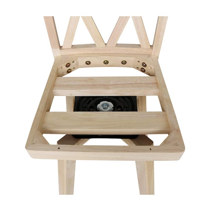 Double "X" Back Stool with Swivel Seat