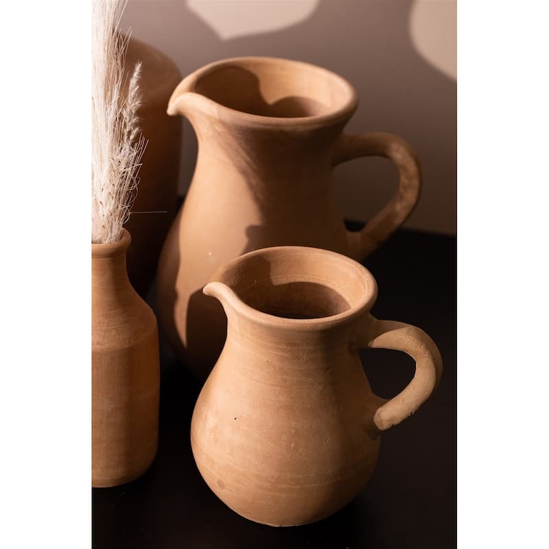 Lg. Terracota Jug - Natural Terracotta