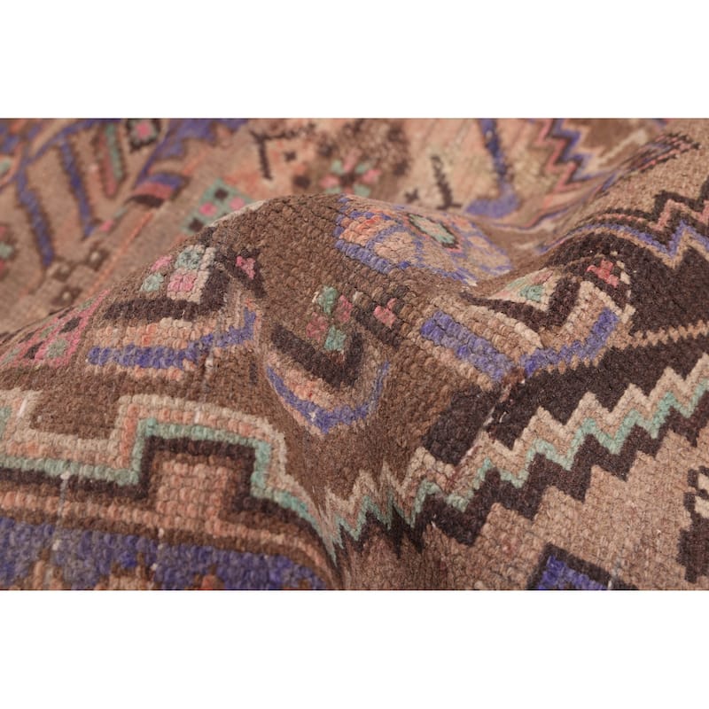 ECARPETGALLERY Hand-knotted Antalya Vintage Brown Wool Rug - 4'1 x 6'8