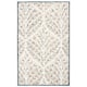 SAFAVIEH Handmade Capri Ilianka Wool Rug - 5' Square - Ivory/Green