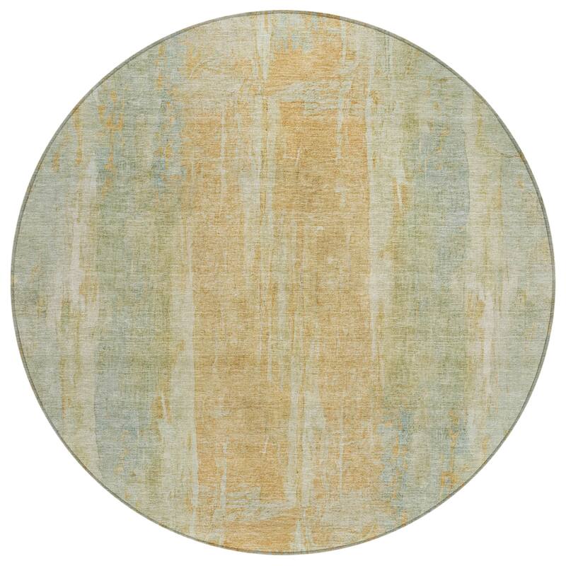 Machine Washable Indoor/ Outdoor Vintage Ombre Chantille Rug