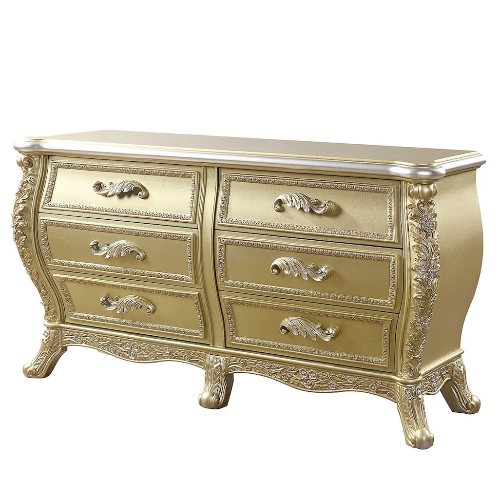 Fraser Gold 6-Drawer Dresser
